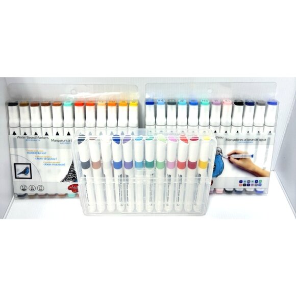 3 Packs Double Tip Water-Based Markers 12 Colors Each Art Craft Drawing - Picture 2 of 7